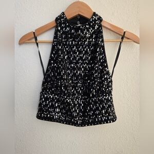 Vero Moda Shimmering Black Sequin Top